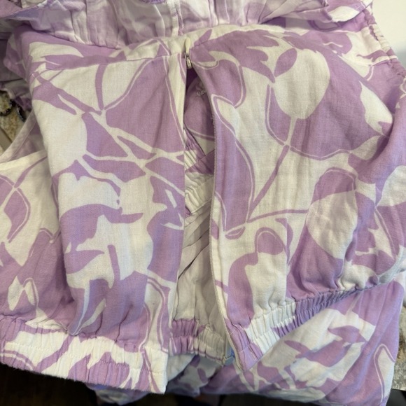 Me+Em NWT Cheesecloth Maxi Dress 10 Cut Out Tulip Print Sherbet Lilac Wedding - Picture 10 of 16